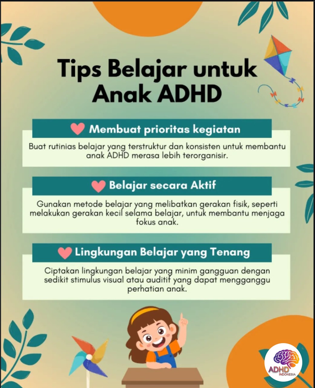 Strategi Belajar yang Cocok untuk Anak ADHD di Kabupaten Seruyan